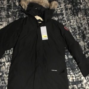 Canada goose winter fur hooded coat